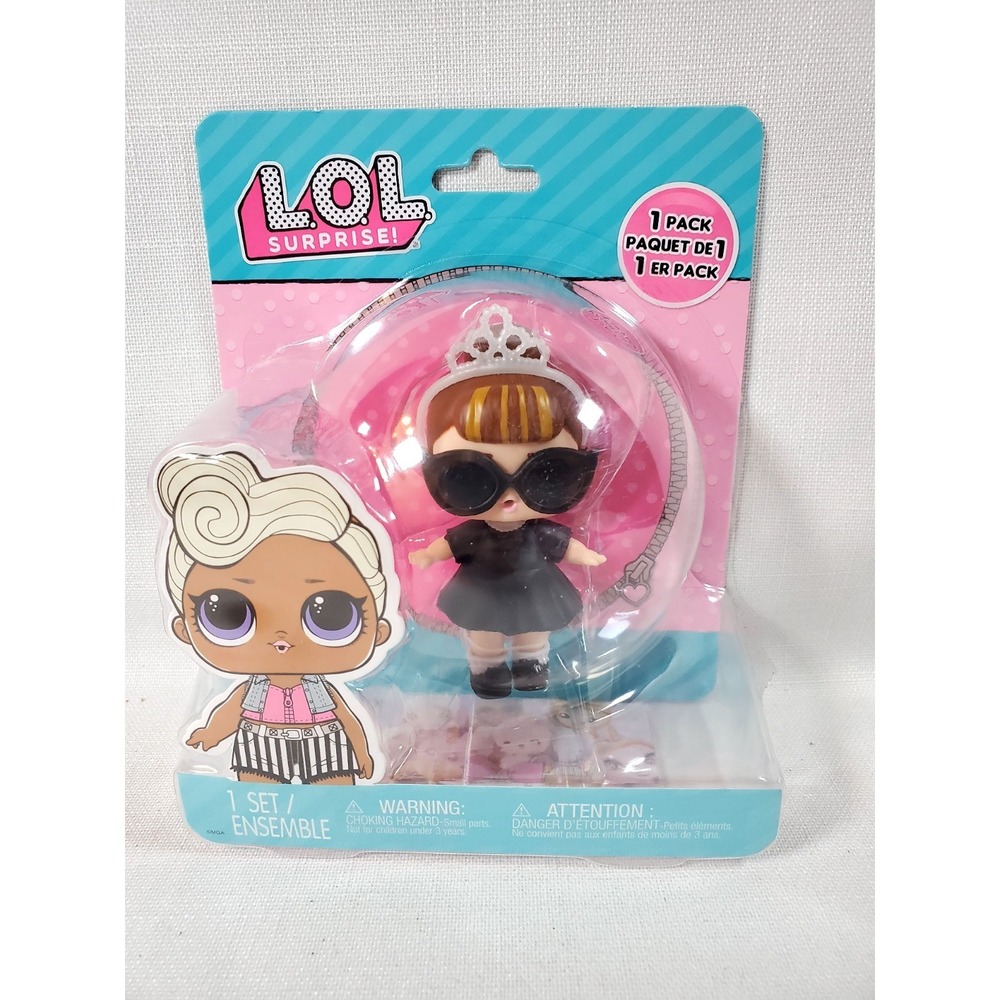 L.O.L. Surprise! Doll Series 1 Black Dress Sunglasses Tiara Baby Figure‎ New